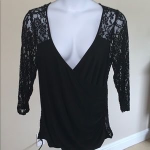 Torrid Plus Size Lace Surplus Blouse